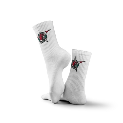 Starbulls- Tennissocken - weiß - Logo - 41-46