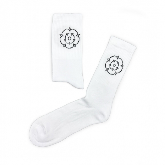 Rosenheim - Tennissocken - weiss - Rose