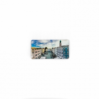 Rosenheim - Magnet - Rechteck - 85x43mm - Marktplatz