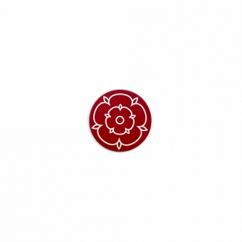 Rosenheim - Magnet - Kreis - 50mm - rot - Logo Rose